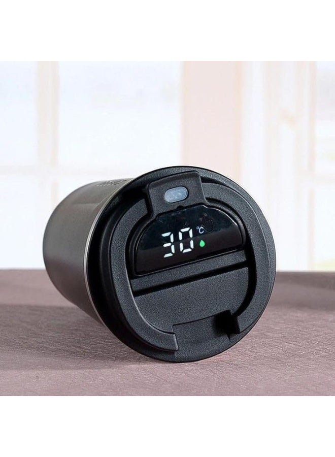 كوب حراري مزود بشاشة رقمية لعرض درجة الحرارة - ترمس حراري - كوب سفر قابل لإعادة الاستخدام - كوب قهوة للمشروبات الساخنة والباردة - Image 4